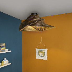 OSRAM DECOR Cardboard Square celing turn 1XE27 brun