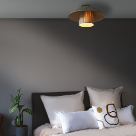 OSRAM DECOR Bamboo Paper Hut Ceiling 400mm 1XE27 brun