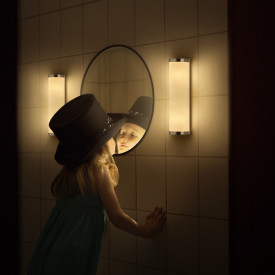 OSRAM Bathroom Classic Cylinder Wall 2xE14 IP44 320mm krom