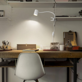 Osram Trapezium klämlampa, vit