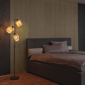 OSRAM DECOR Folded Globe Floor 3XE27 guld