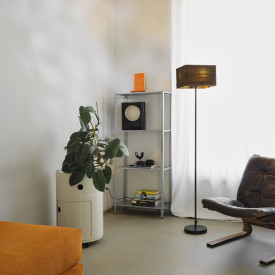 OSRAM DECOR Cardboard Square Floor 1XE27 brun