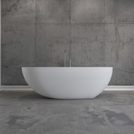 Copenhagen Bath Hammershus frittstående badekar, 170x88 cm, hvit matt