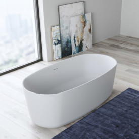 Copenhagen Bath Hornbæk 148 frittstående badekar, 148x75 cm, hvit matt