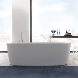 Copenhagen Bath Hornbæk 168 frittstående badekar, 168x80 cm, hvit matt