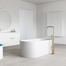 Copenhagen Bath SQ1 Oval frittstående badekar, 169,5x71 cm, hvit matt