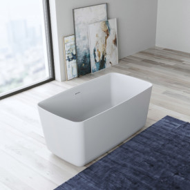 Copenhagen Bath Hornbæk 118 frittstående badekar, 118x65 cm, hvit matt