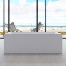 Copenhagen Bath Fredensborg frittstående badekar, 200x100 cm, hvit matt