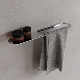 Copenhagen Bath CB 100 håndkleholder, 50 cm, med hylle, rustfritt stål