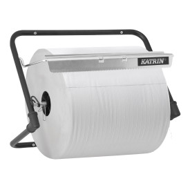 Katrin vægstativ 54930 til værkstedsrulle i metal, sort