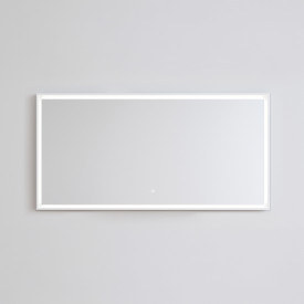 Copenhagen Bath Fanø 140 Speil, 140x70 cm, duggfritt, hvit matt/glass