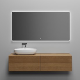 Copenhagen Bath Orø 160 Speil, 160x80 cm, duggfritt, aluminium/glass