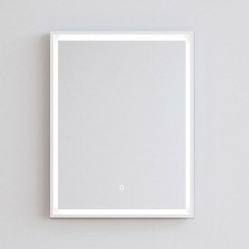 Copenhagen Bath Fanø 50 Speil, 50x70 cm, duggfritt, hvit matt/glass
