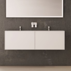 Copenhagen Bath Nexø 160 møbelpakke, dobbel, 160x40 cm, hvit matt