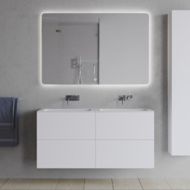 Copenhagen Bath SQ2 120 møbelpakke, dobbel, 120x45x60 cm, hvit matt
