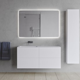 Copenhagen Bath SQ2 120 møbelpakke, venstre, 120x45x60 cm, hvit matt
