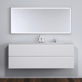 Copenhagen Bath Malmø 160 møbelpakke, høyre, 160x45x60 cm, hvit matt