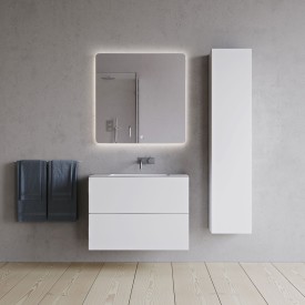 Copenhagen Bath SQ2 80 møbelpakke, 80x45x60 cm, hvit matt