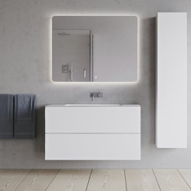 Copenhagen Bath SQ2 100 møbelpakke, dobbel, 100x45x60 cm, hvit matt