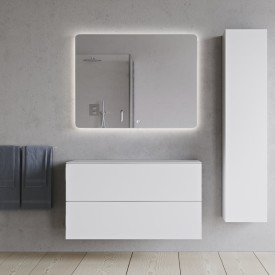 Copenhagen Bath SQ2 100 servantskap, dobbel, 100x45x60 cm, hvit matt