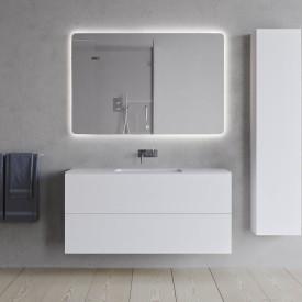 Copenhagen Bath SQ2 120 møbelpakke, dobbel, 120x45x60 cm, hvit matt