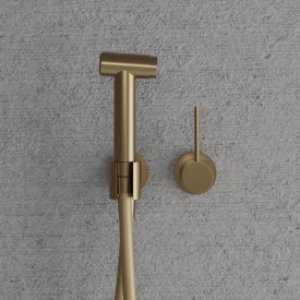 Scandtap Harmonized B armatur med bidetbruser, børstet messing