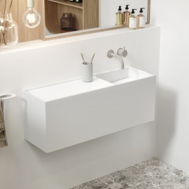 Copenhagen Bath Modul 80 LR-H servant, 80x25 cm, hvit matt