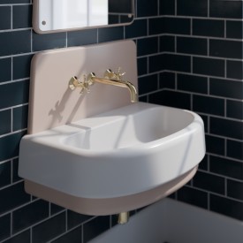 Copenhagen Bath Heritage servant, 70x43,5 cm, rosa/hvit matt