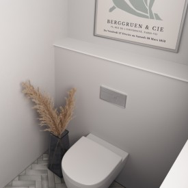 Copenhagen Bath Acovi sisterne plate, 120x22 cm, hvit matt