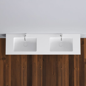 Copenhagen Bath Romsø 160 møbelservant, dobbel, 160x45 cm, hvit matt