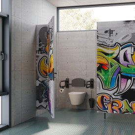 Hewi Range 801 toiletbørste, grå