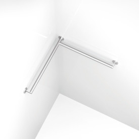 Hewi System 900 støttehåndtak, 76,5 cm, krom