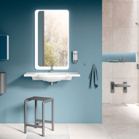 Hewi Serie 477 toiletspand, 6 liter, mat antracit
