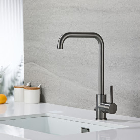 Zen Sanitary kjøkkenarmatur, sort krom