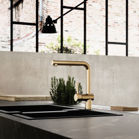 Nicobelli Paffoni Light køkkenarmatur, udtrækstud, messing