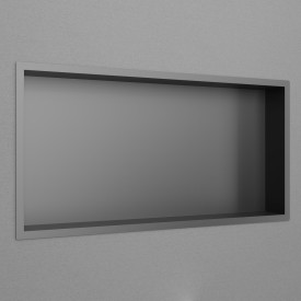 Scandtap Style brusehylde, 63x33 cm, semi-mat sort