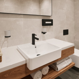 Hansgrohe AddStoris sæbedispenser, mat sort