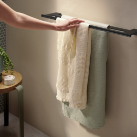 Hansgrohe AddStoris håndklædestang, 66,1 cm, mat sort