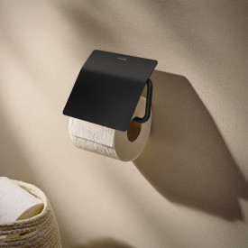 Hansgrohe AddStoris S dorullholder, matt sort