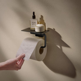 Hansgrohe AddStoris S dorullholder, matt sort