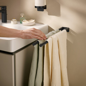 Hansgrohe AddStoris håndklædeholder, 44,1 cm, mat sort