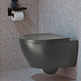 V&B Subway 2.0 vegghengt toalett, 370x560 mm. graphite, med directflush