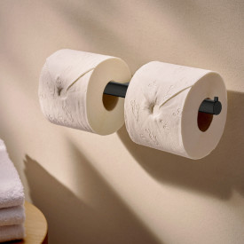 Hansgrohe AddStoris S dorullholder, børstet sort krom