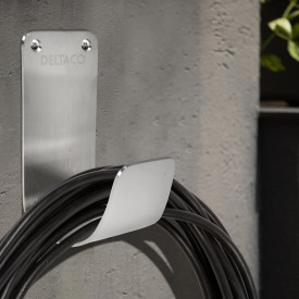 Deltaco holder til ladekabel, stål