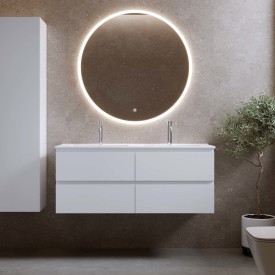 Bathlife Eufori møbelpakke, med servant, 121x46,5x50 cm, hvit matt