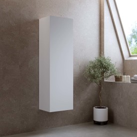 Bathlife høyskap, myktlukkende dør, 150x45x35 cm, hvit matt