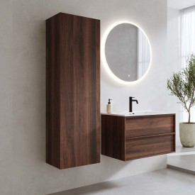 Bathlife høyskap, myktlukkende dør, 150x45x35 cm, valnøtt