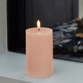 Sirius Sille LED bloklys, batteri, ferskenrosa