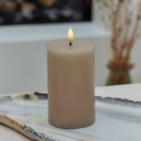 Sirius Sille LED bloklys, batteri, lysebrun
