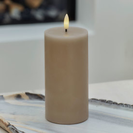 Sirius Sille LED bloklys, batteri, lysebrun